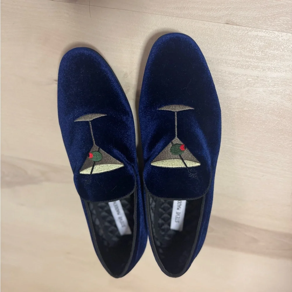 Steve Madden Men's Martini Velvet Smoking Slipper